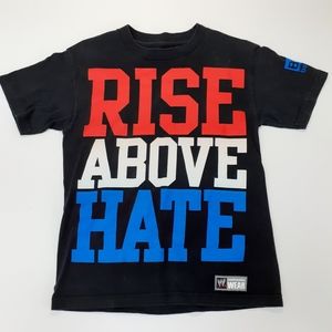 3 for $20 WWE Rise above hate black tee t shirt
